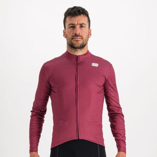 Sportful Checkmate Thermal Jersey - prune/red rumba/pompelmo (Grösse: 3XL)