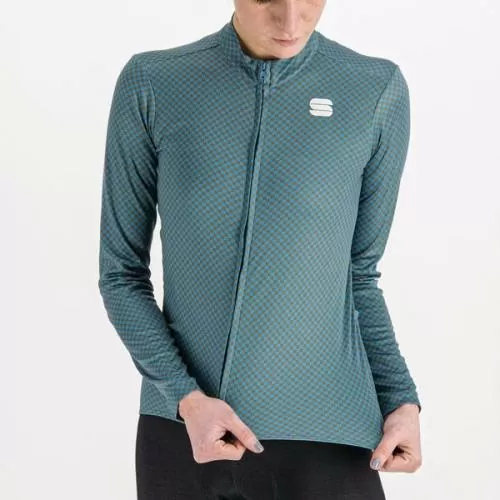 Sportful Checkmate W Thermal Jersey - berry blue/beetle/pompelmo