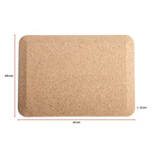 Gymstick Standing Mat "Cork" - brown, black