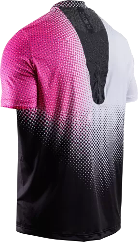 X-BIONIC Men CoreFusion Run Shirt SH SL - dot fade/white/neo pink
