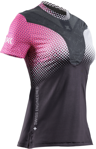 Einzelstück X-BIONIC Women CoreFusion Run Shirt SH SL - dot fade/neo pink/white