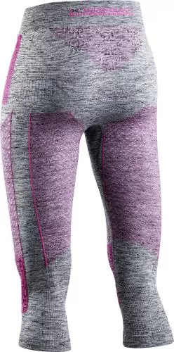 X-BIONIC Women Energy Accumulator 4.0 Melange Pants 3/4 - grey melange/pink