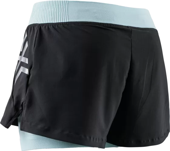 X-BIONIC Women Twyce Race 2in1 Shorts - clearwater/black
