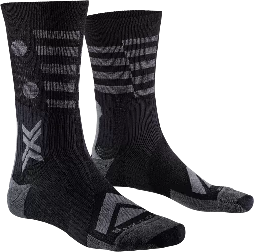 X-SOCKS Gravel Perform Merino Crew - black/charcoal