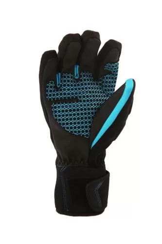 Snowlife Racer DT JR Glove - black/turquoise