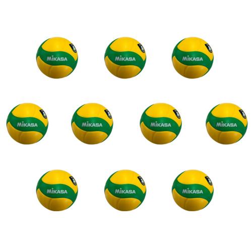 10-er Set Mikasa Volleyball V200W-CEV GELB