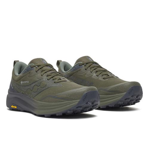 Saucony Peregrine 16 Gtx - Fatigue/Ebony