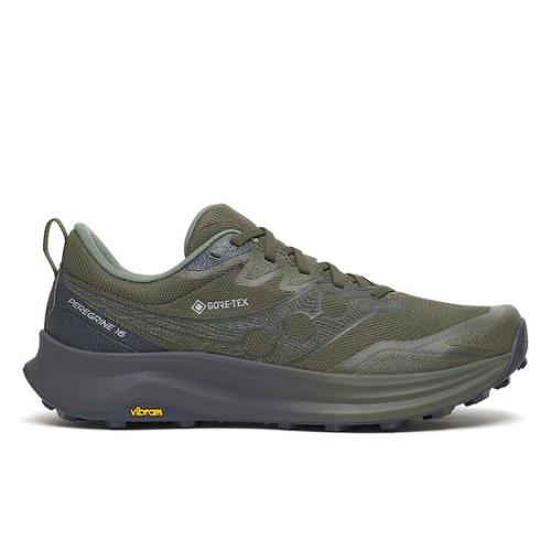 Saucony Peregrine 16 Gtx - Fatigue/Ebony