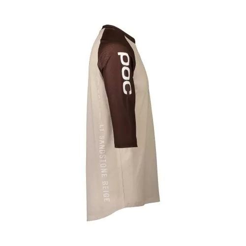 POC MTB Pure 3/4 Jersey - Light Sandstone Beige/Axinite Brown