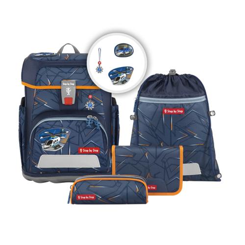 Step by Step CLOUD Schulranzen-Set Helicopter Sam, 5-teilig