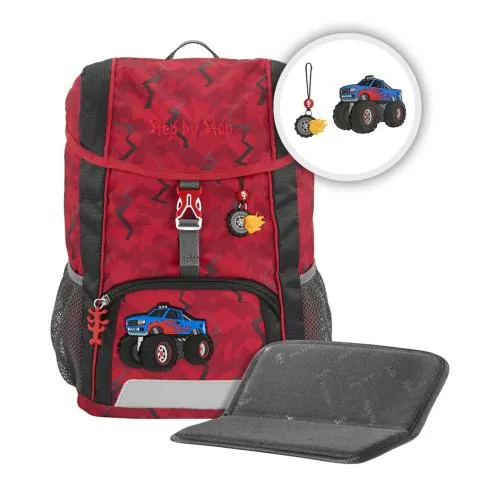 Step by Step "Monster Truck Rocky" KID 3-Piece Backpack Set