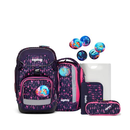 Ergobag Schulrucksack Pack Bärmuda Viereck, 6-tlg.