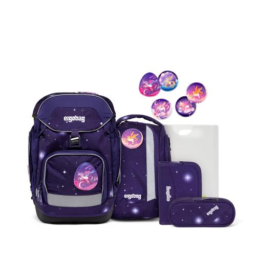 Ergobag Schulrucksack Pack Bärgasus Glow, 6-tlg.