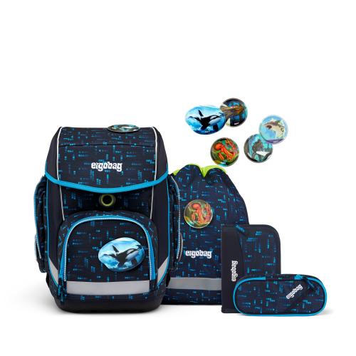 Ergobag Schulrucksack Cubo TiefseetauchBär, 5-tlg.