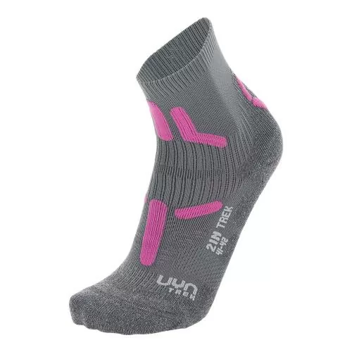 UYN Woman Trekking 2In Socks - mid grey/pink