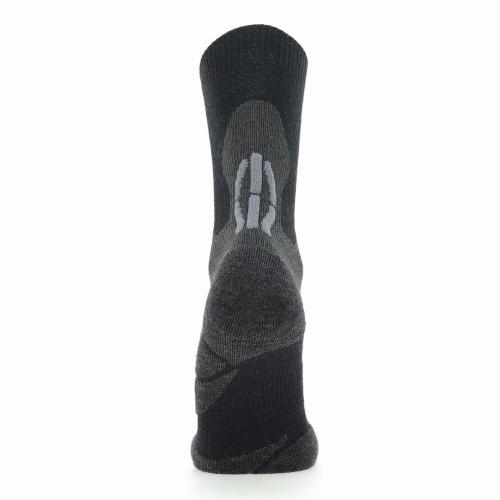 UYN Man Trekking 2In Merino Mid Socks - black/grey