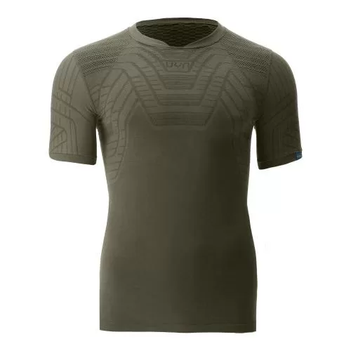 UYN Man Terracross Self Layer Shirt Short Sleeves Support Fit - aloe