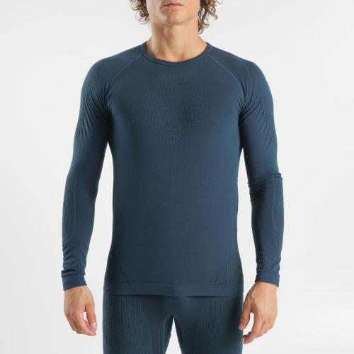 UYN Man Evolutyon Biotech Uw Shirt Long_Sl - blue poseidon (Grösse: XXL)