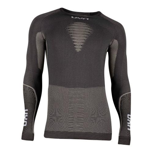 UYN Man Energyon Uw Shirt Long Sl. – dark grey melange (Grösse: L/XL)