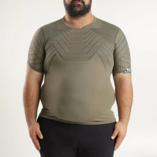UYN Man Terracross Self Layer Shirt Short Sleeves Regular Fit - aloe