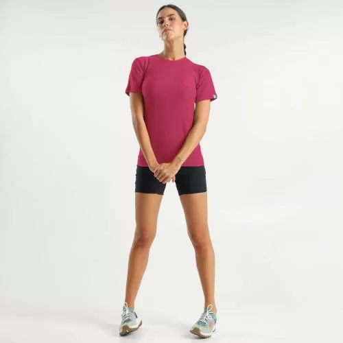 UYN Woman Sparkcross Self Layer Ow Shirt Sh_Sl - pink yarrow