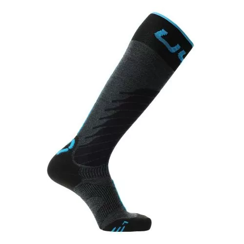 UYN Man Ski One Merino Socks - anthracite/turquoise