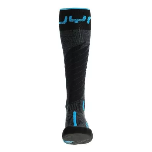 UYN Man Ski One Merino Socks - anthracite/turquoise