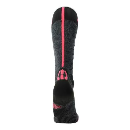 UYN Woman Ski One Merino Socks - anthracite/pink