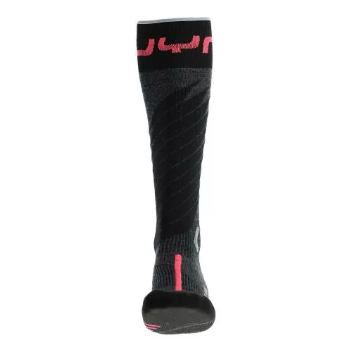 UYN Woman Ski One Merino Socks - anthracite/pink