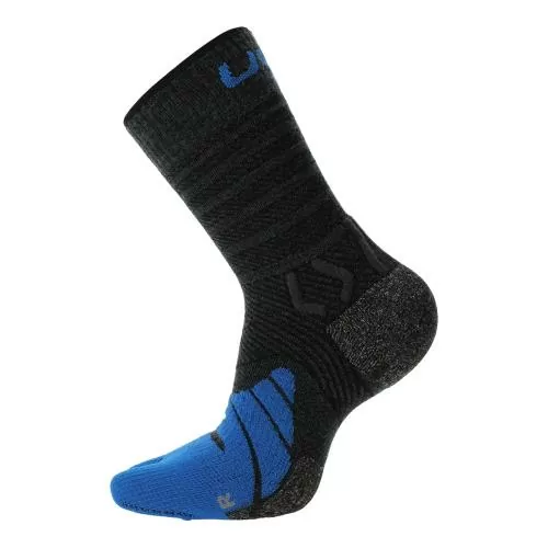 UYN Man Trekking Five Merino Socks - anthracite/blue