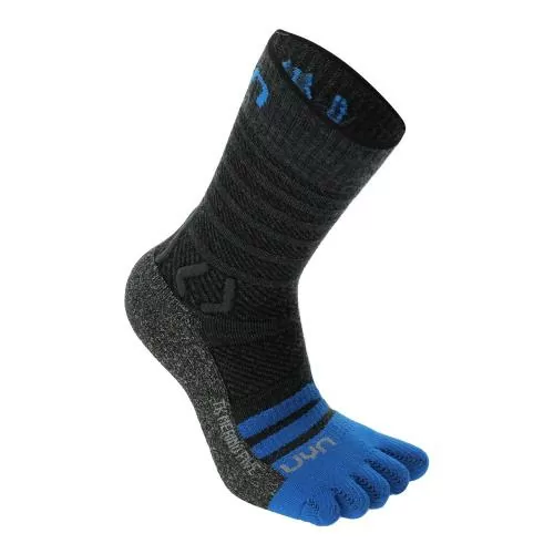 UYN Man Trekking Five Merino Socks - anthracite/blue