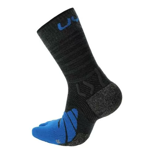 UYN Man Trekking Five Merino Socks - anthracite/blue