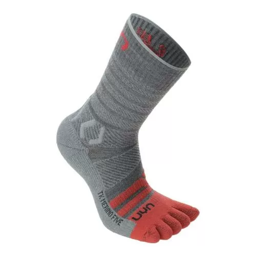 UYN Woman Trekking Five Merino Socks - grey/pink