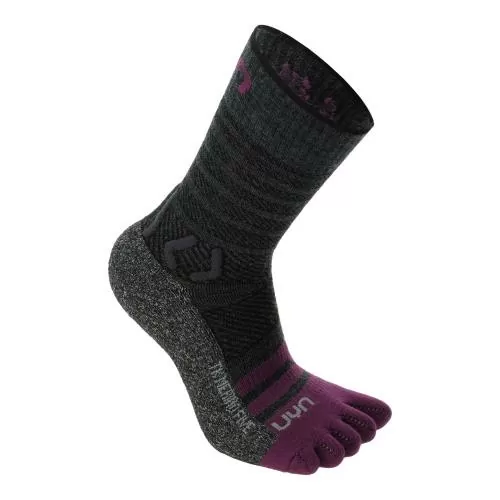 UYN Woman Trekking Five Merino Socks - anthracite/purple