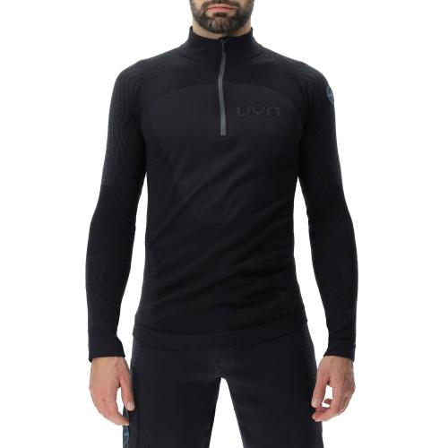 UYN Man Nival Ow Shirt Long Sl. Half Zip – black/charcoal (Grösse: XXL)