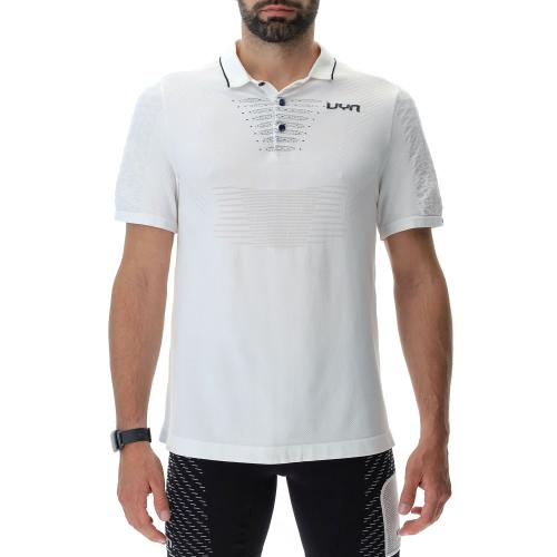 UYN Man Padel Series Ow Polo Shirt Short Sleeves - lucent white (Grösse: XXL)