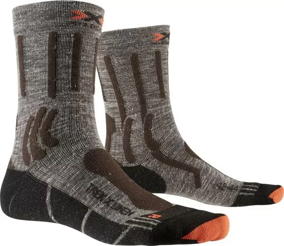 X-SOCKS Trek X Linen Unisex - suede melange / x-orange / black