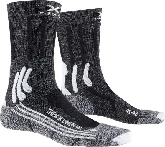 X-SOCKS Trek X Linen Women - dolomite grey melange / opal black