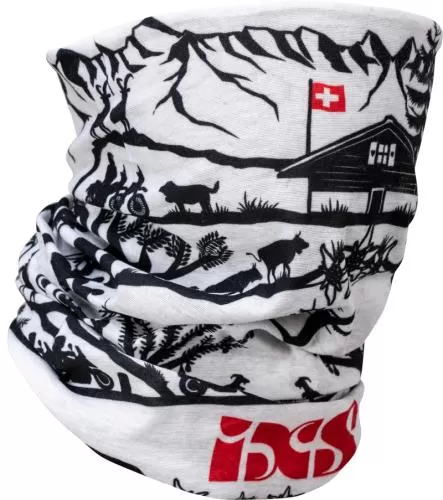 iXS Schlauchtuch Micro - weiss-schwarz