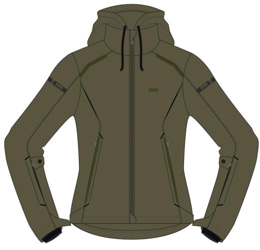 iXS Classic Damen SO Jacke Moto 2.0 - olive