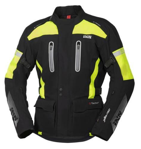 iXS Motorradjacke Tour Jacke Pacora-ST - schwarz-fluogelb (Grösse: M)