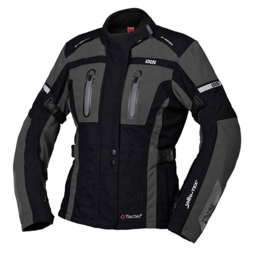 iXS Motorradjacke Damen Tour Pacora-ST - schwarz-grau (Grösse: D6XL)