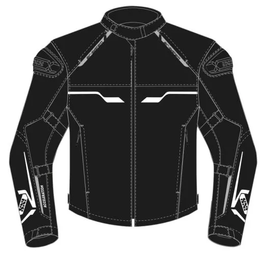 iXS Sport Jacke Hexalon-ST - schwarz-weiss