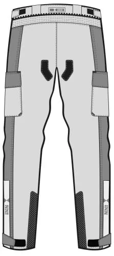 iXS Tour Hose Montevideo-ST 3.0 - hellgrau-dunkelgrau-schwarz