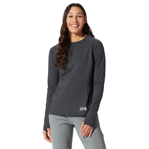 Mountain Hardwear Damen Mountain Stretch™ Long Sleeve Crew – schwarz (Grösse: XS)