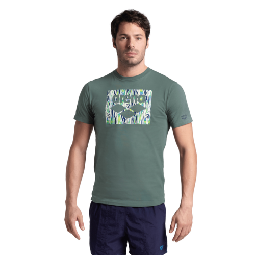 Arena M T-Shirt Solid Cotton GRÜN