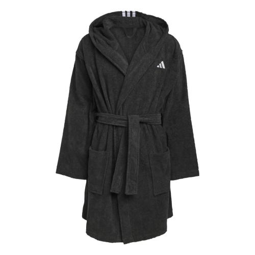 ADIDAS BATHROBE HOODED - BLACK