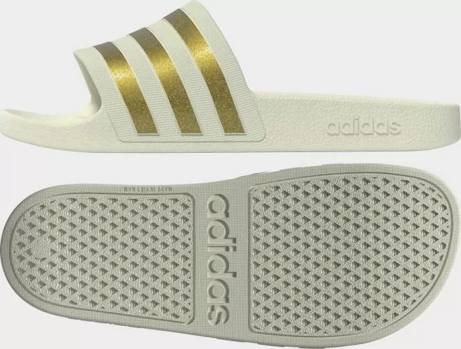 ADIDAS ADILETTE AQUA - OWHITE/GOLDMT/GOLDMT