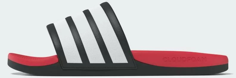 ADIDAS ADILETTE COMFORT 2.0 - CBLACK/CWHITE/LUCRED