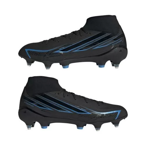 ADIDAS F50 HYPERFAST LEAGUE MID SG - CBLACK/CBLACK/LURABL